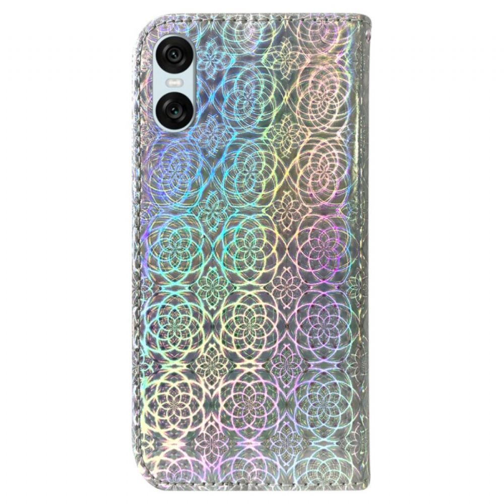 Kožený Kryt Na Sony Xperia 10 Vi Diskotékový Styl