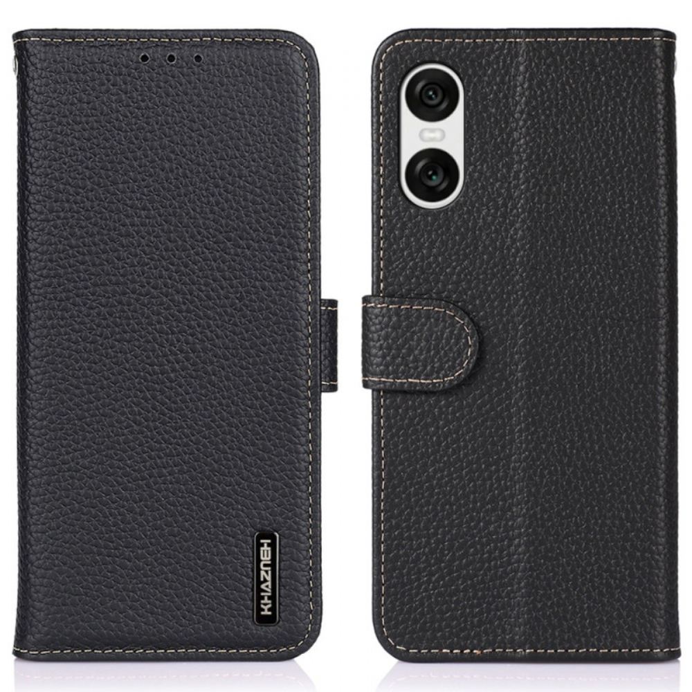 Kožený Kryt Na Sony Xperia 10 Vi Khazneh Litchi Kůže