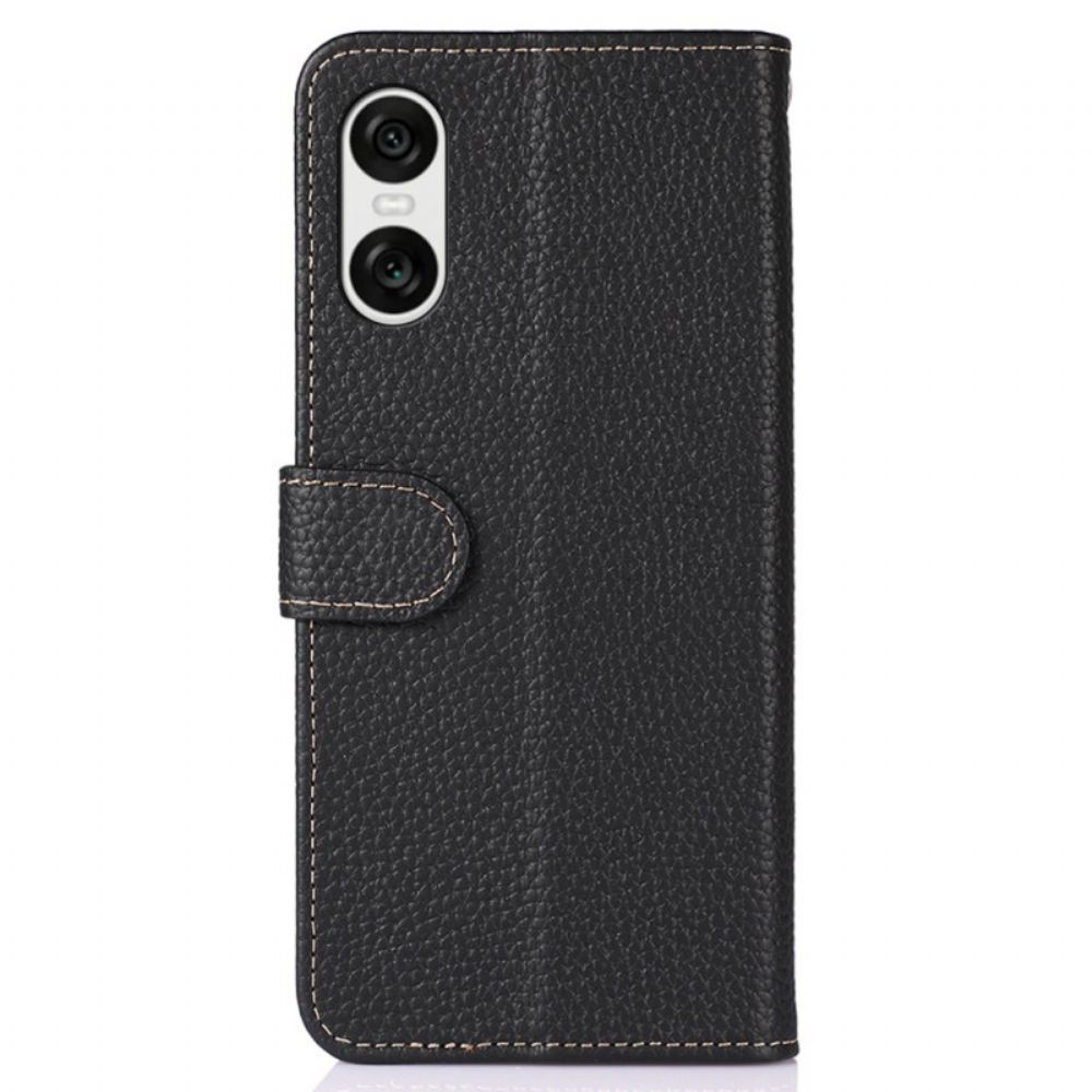Kožený Kryt Na Sony Xperia 10 Vi Khazneh Litchi Kůže