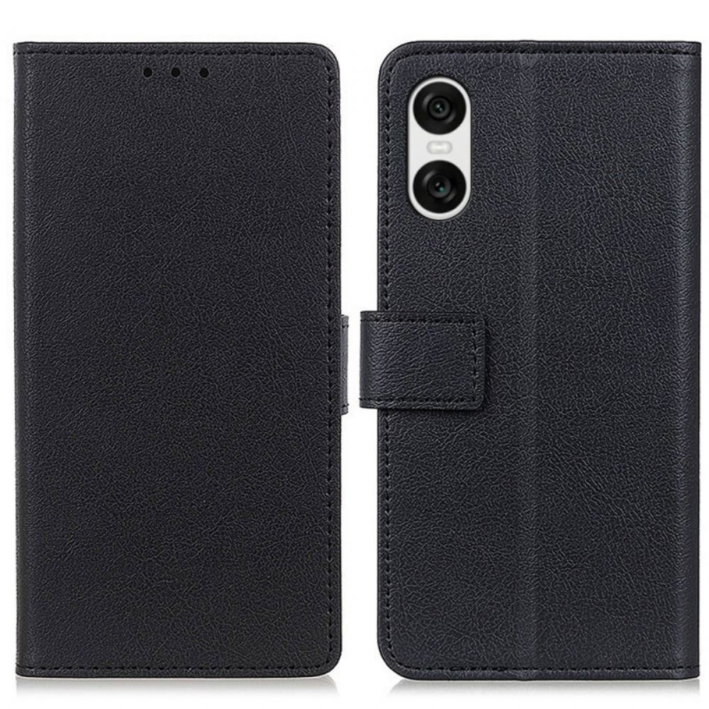 Kožený Kryt Na Sony Xperia 10 Vi Klasika