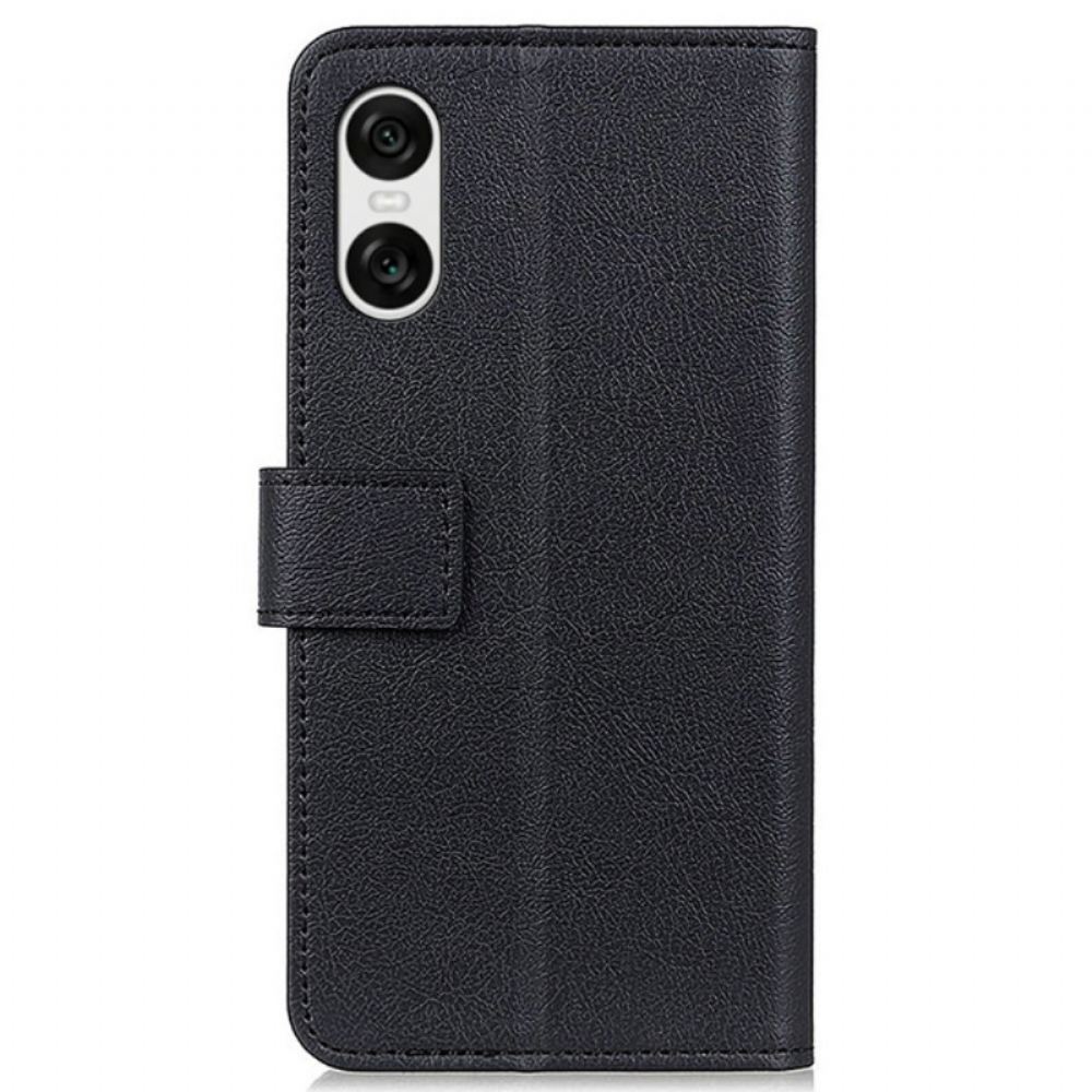 Kožený Kryt Na Sony Xperia 10 Vi Klasika