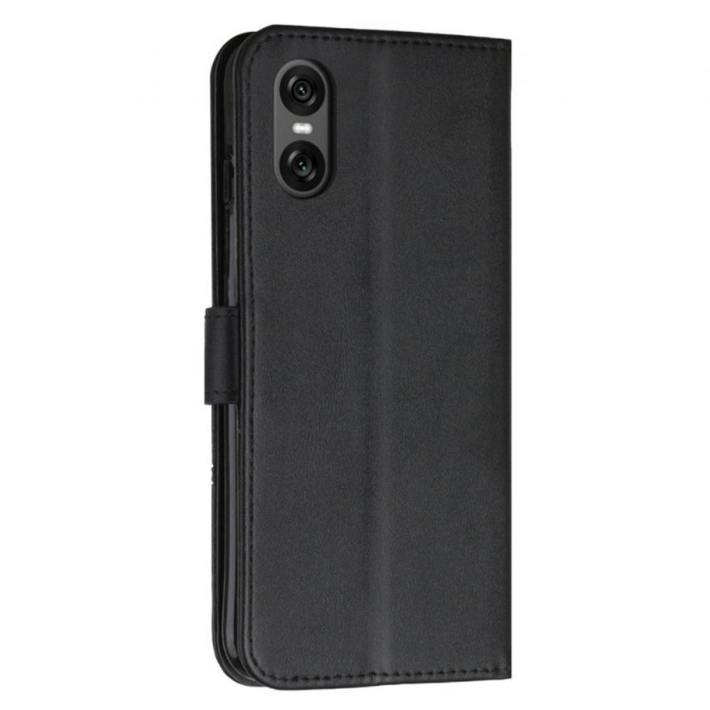 Kožený Kryt Na Sony Xperia 10 Vi Obchod V Lanière