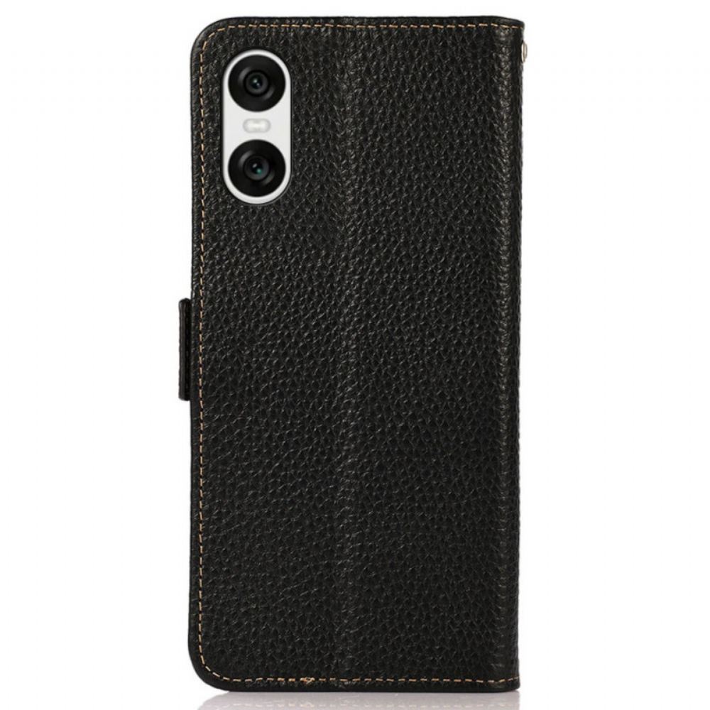 Kožený Kryt Sony Xperia 10 Vi Blokovací Peněženka Khazneh Rfid