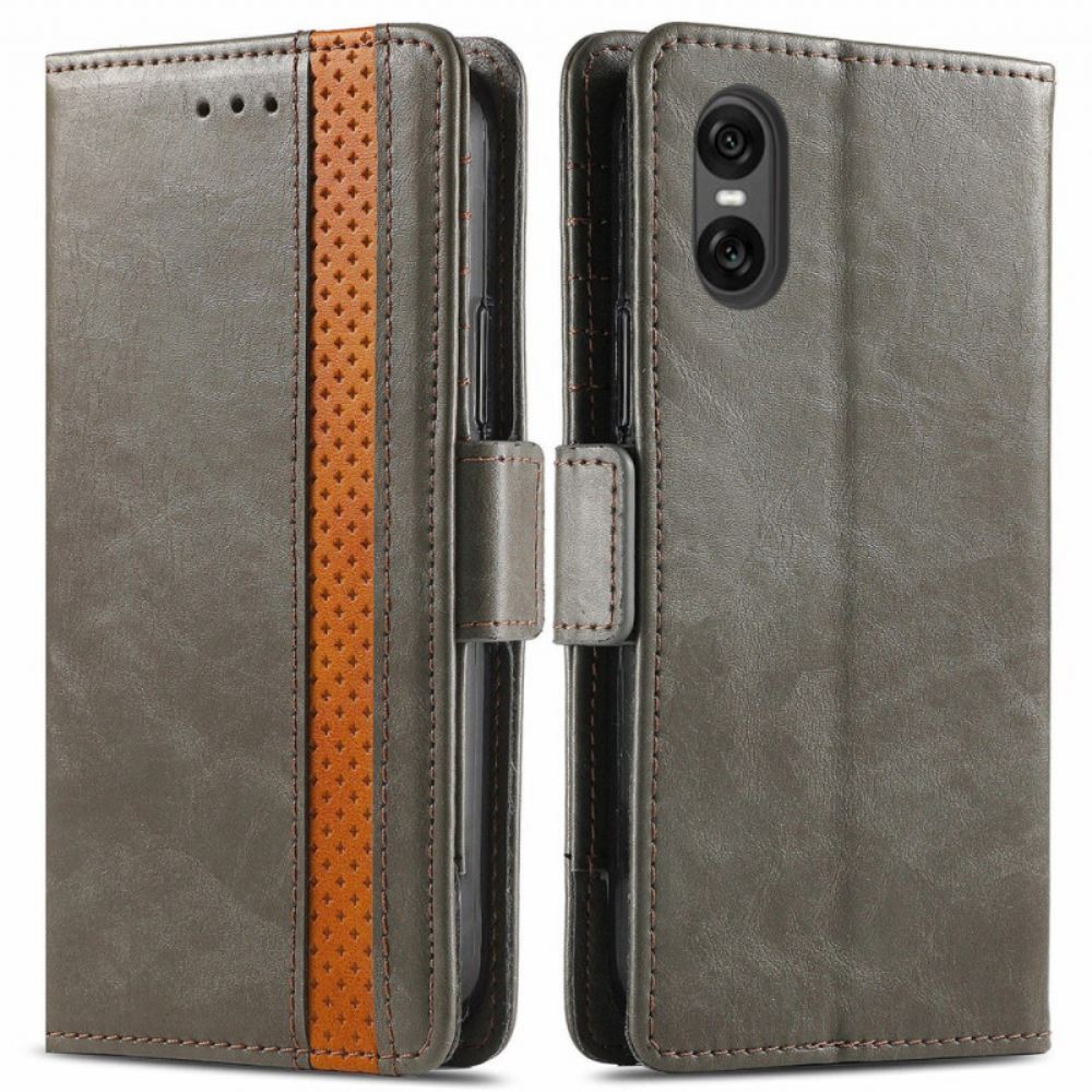 Kožený Kryt Sony Xperia 10 Vi Caseneo Rfid Blokování