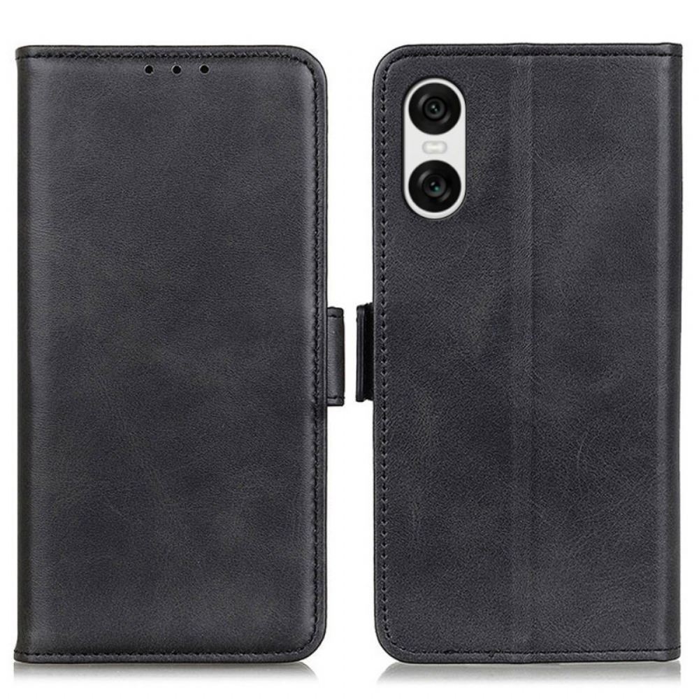 Kožený Kryt Sony Xperia 10 Vi Dvojité Zapínání