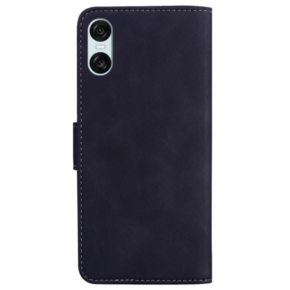 Kožený Kryt Sony Xperia 10 Vi Kožený Efekt
