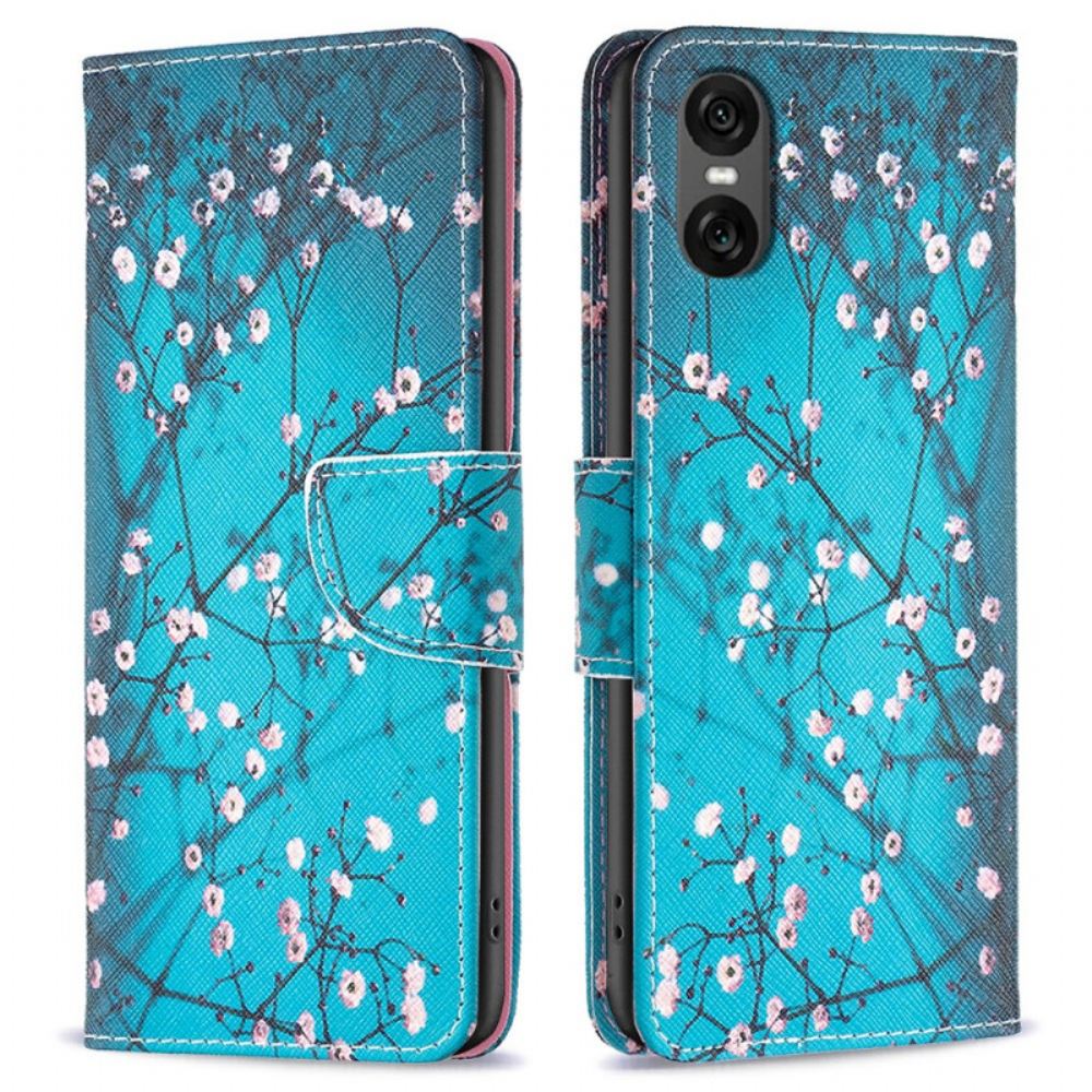 Kožený Kryt Sony Xperia 10 Vi Kvetoucí Větve
