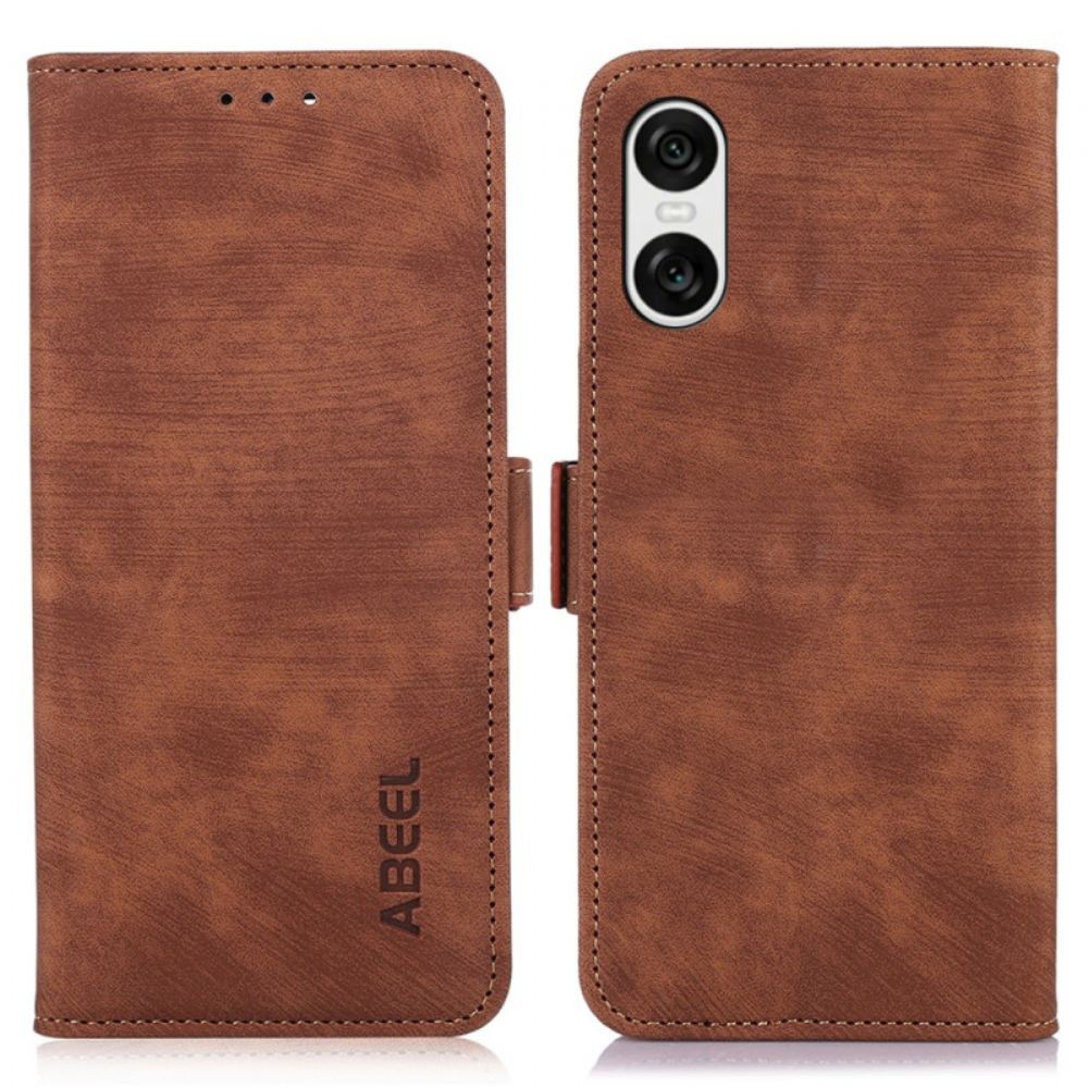 Kožený Kryt Sony Xperia 10 Vi Retro Abeel