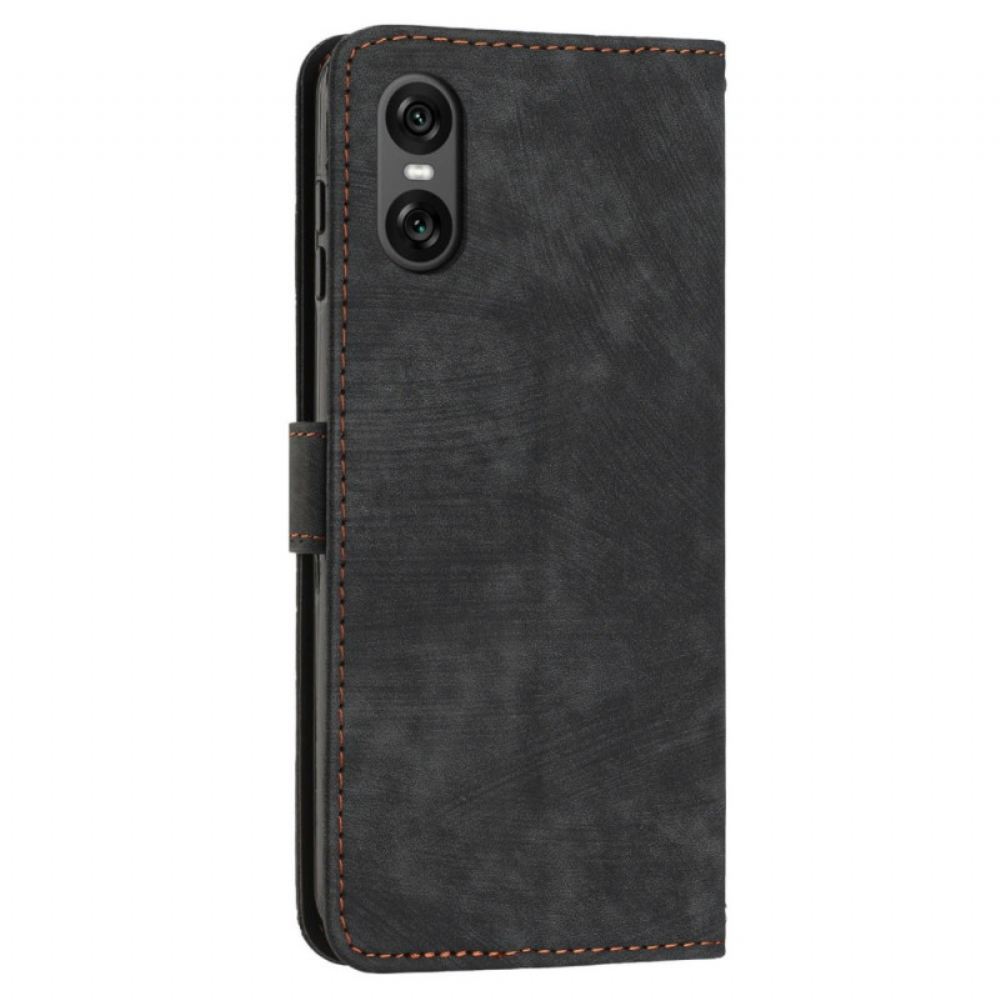 Kožený Kryt Sony Xperia 10 Vi Řemínky