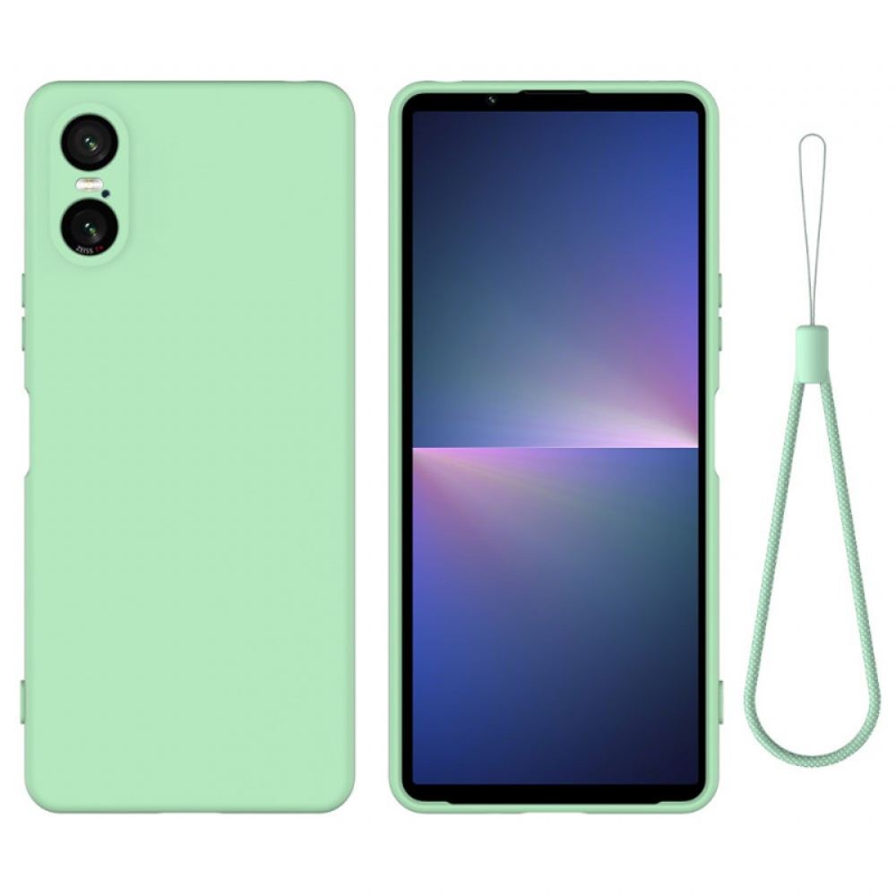 Kryt Sony Xperia 10 Vi Řemínek Z Tekutého Silikonu