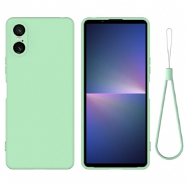Kryt Sony Xperia 10 Vi Řemínek Z Tekutého Silikonu