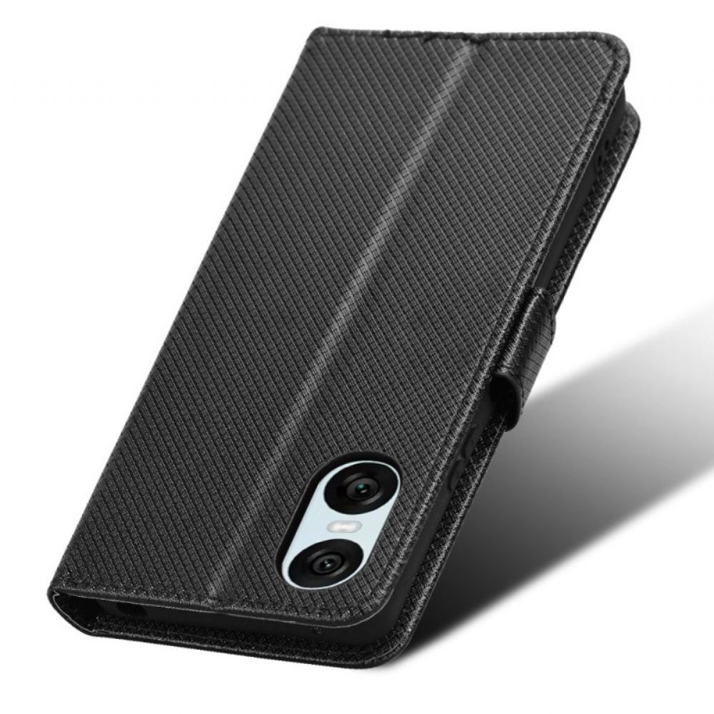 Peněženková Pouzdra Sony Xperia 10 Vi Kryty Na Mobil Popruhové Body