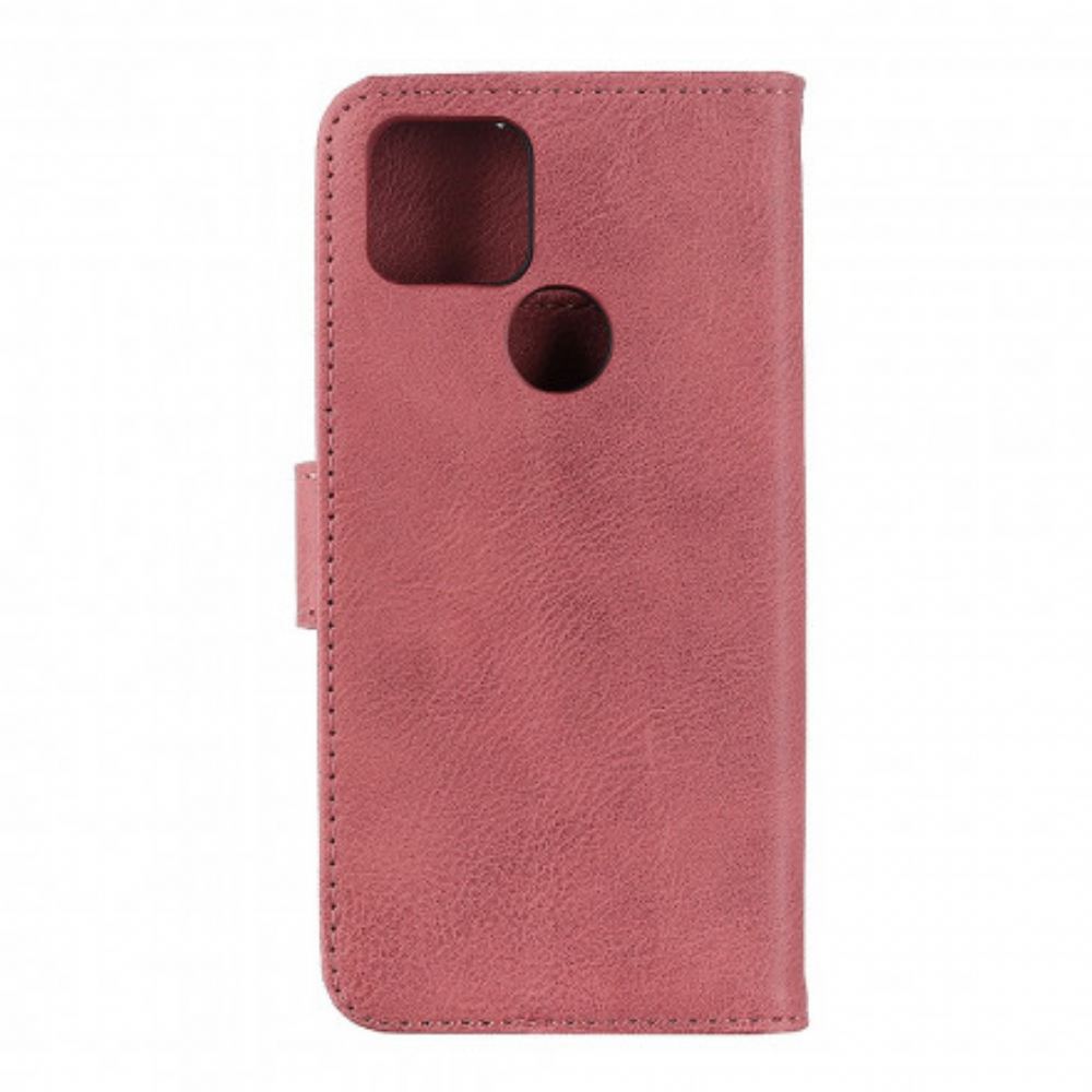 Flipové Pouzdro Na Oppo A15 Imitace Kůže Khazneh