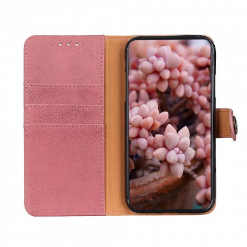 Flipové Pouzdro Na Oppo A15 Imitace Kůže Khazneh