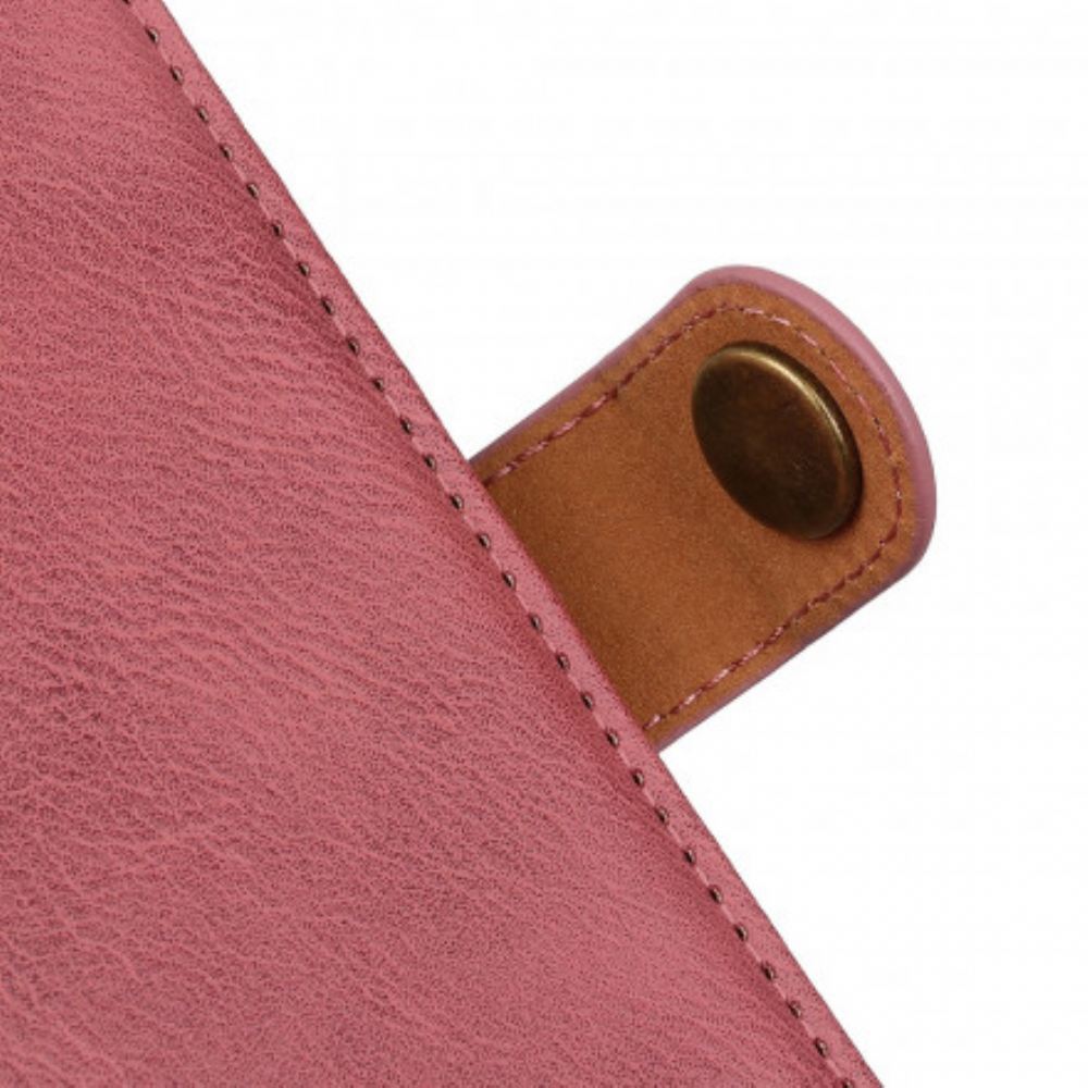 Flipové Pouzdro Na Oppo A15 Imitace Kůže Khazneh