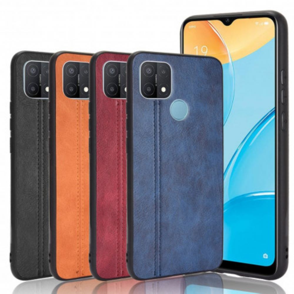 Kryt Na Oppo A15 Efekt Kůže Ve Švu