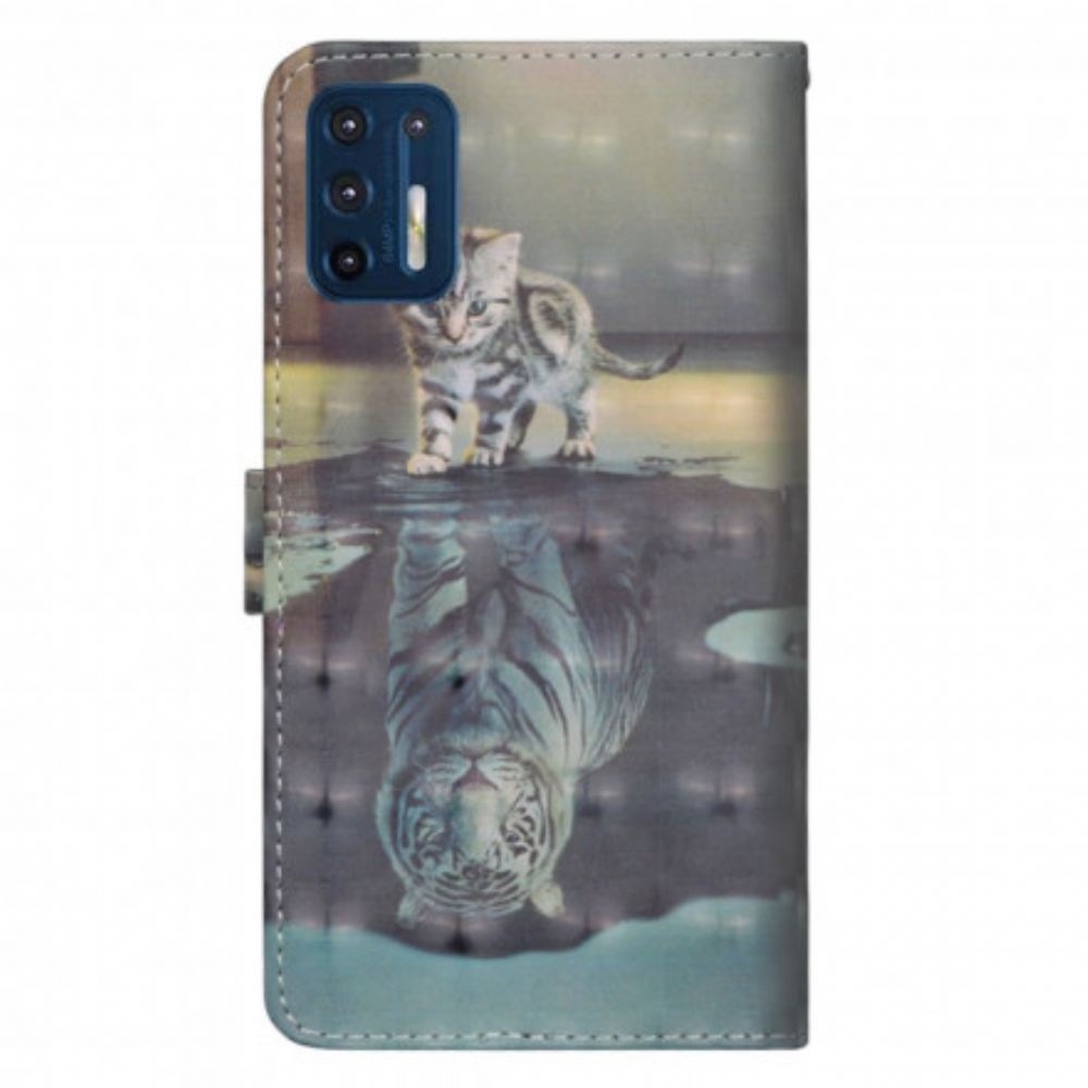 Flipové Pouzdro Na Moto G9 Plus Ernest Tygr
