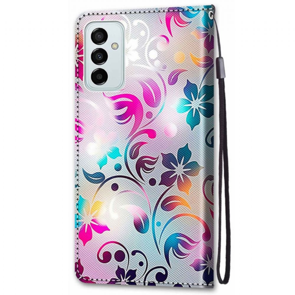 Flipové Pouzdro Na Samsung Galaxy M23 5G Grafika Se Šňůrkou