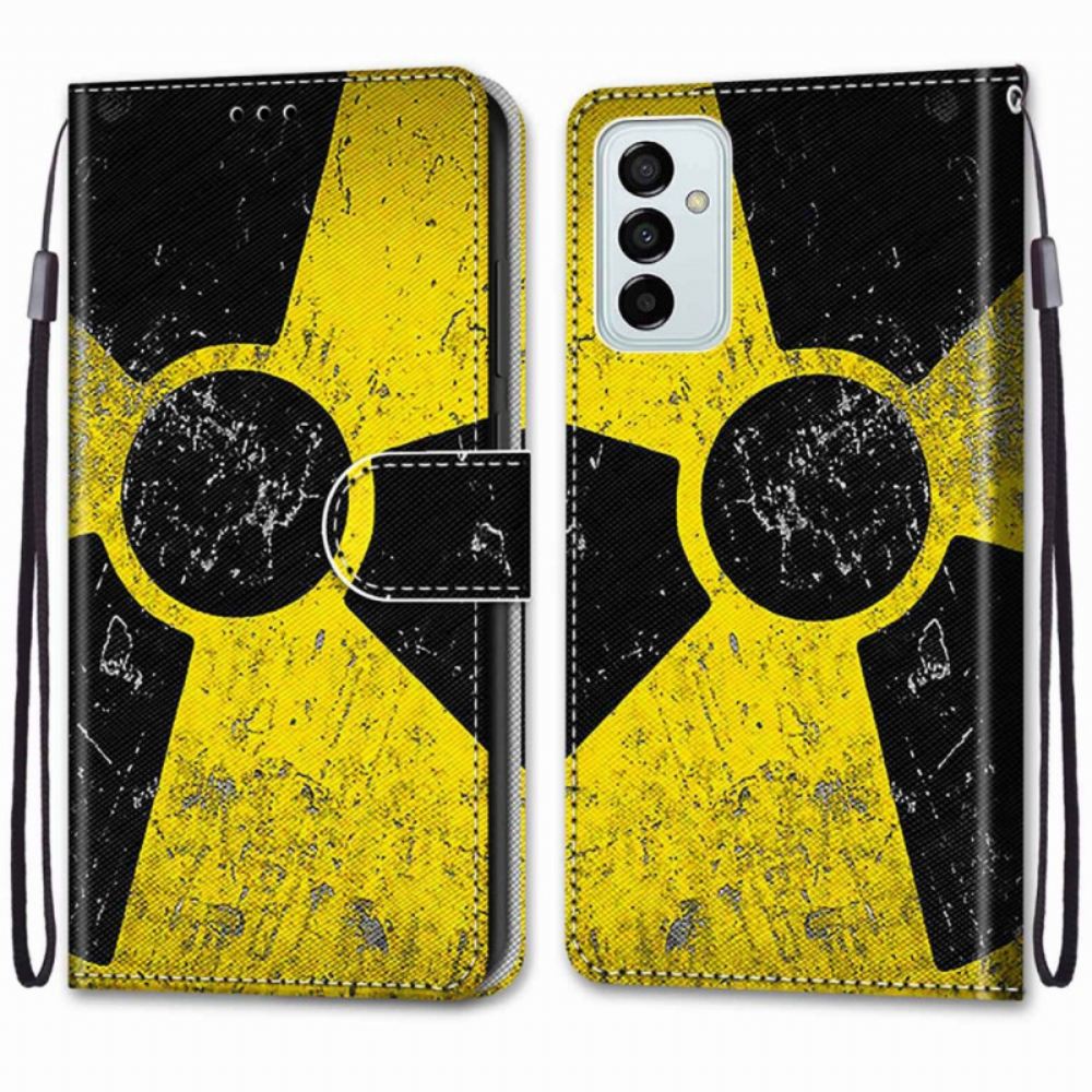 Flipové Pouzdro Na Samsung Galaxy M23 5G Na Lana Nebezpečí Lanka