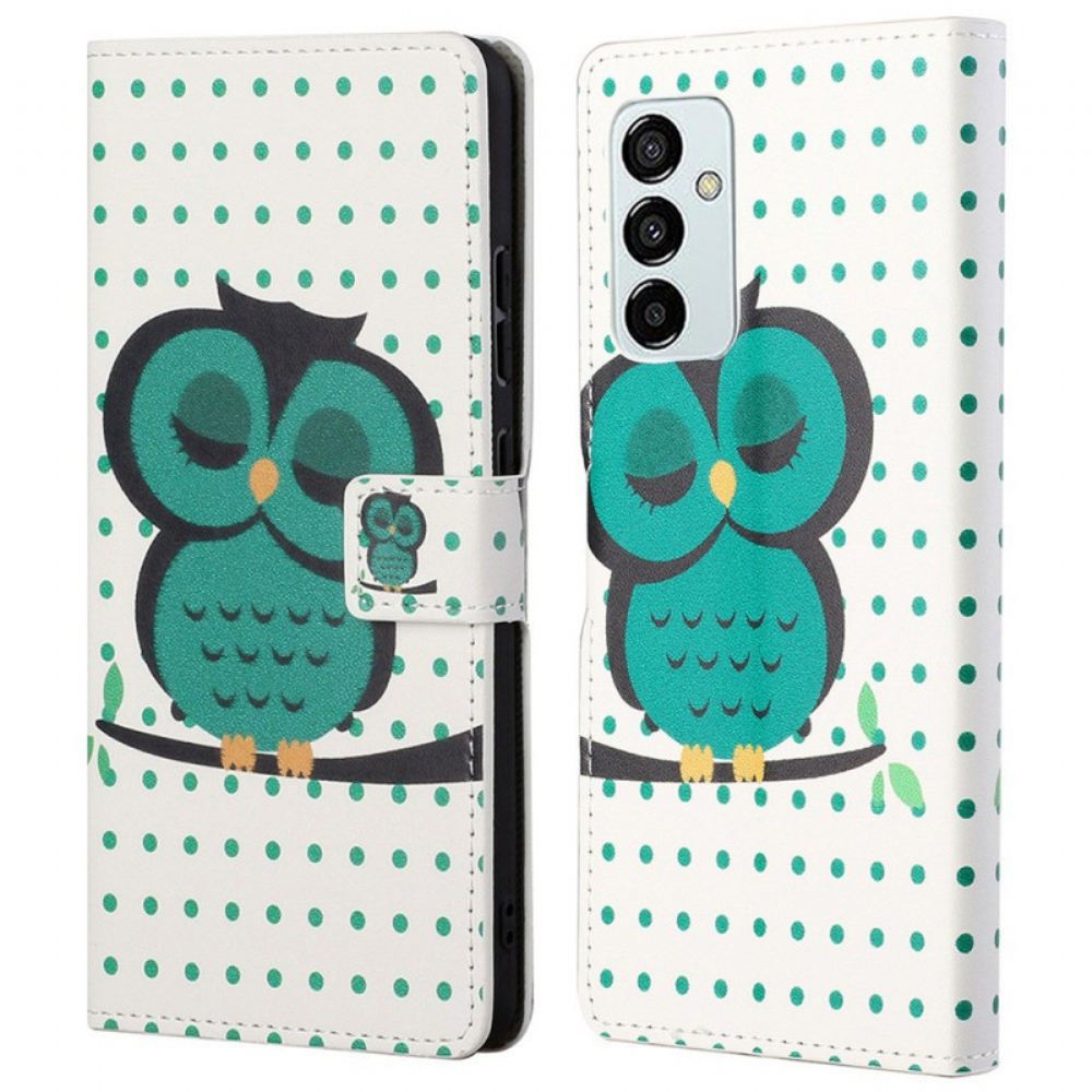Flipové Pouzdro Na Samsung Galaxy M23 5G Spící Sova