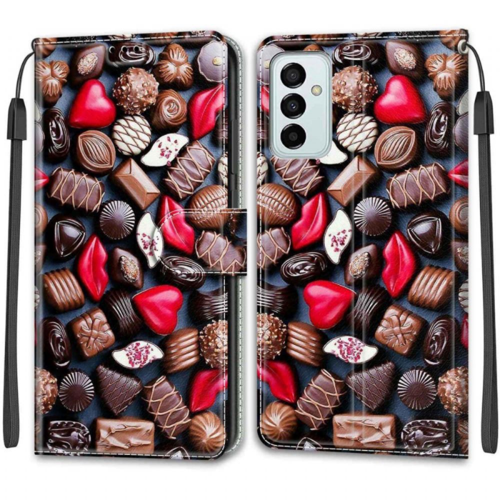 Flipové Pouzdro Na Samsung Galaxy M23 5G Čokolády