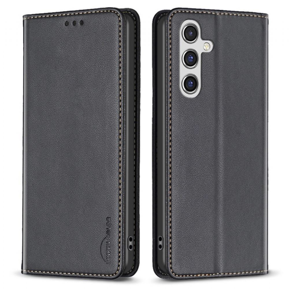 Kožené Pouzdro Folio Na Samsung Galaxy A15 Držák Karty Binfn Color