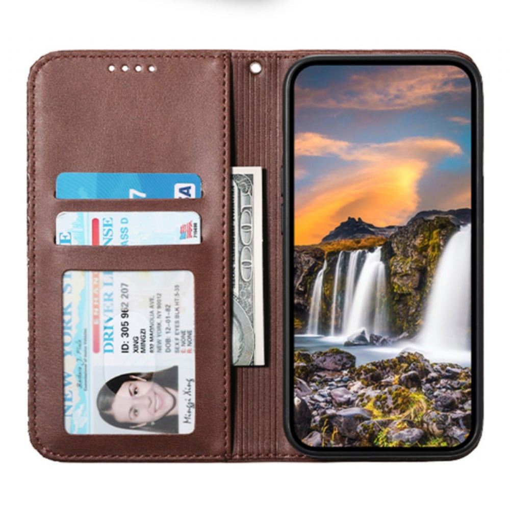 Kožené Pouzdro Folio Samsung Galaxy A15 Peněženka S 3d Diamantovým Potiskem