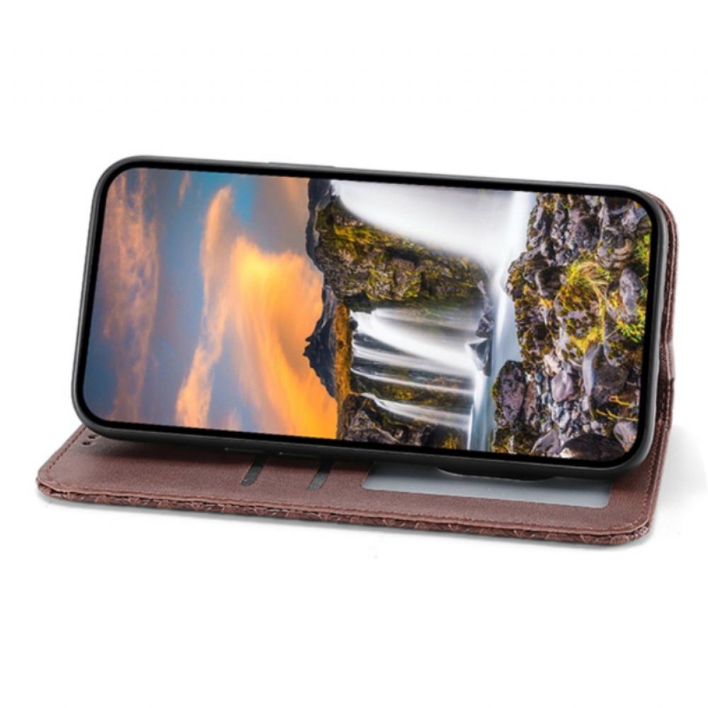 Kožené Pouzdro Folio Samsung Galaxy A15 Peněženka S 3d Diamantovým Potiskem