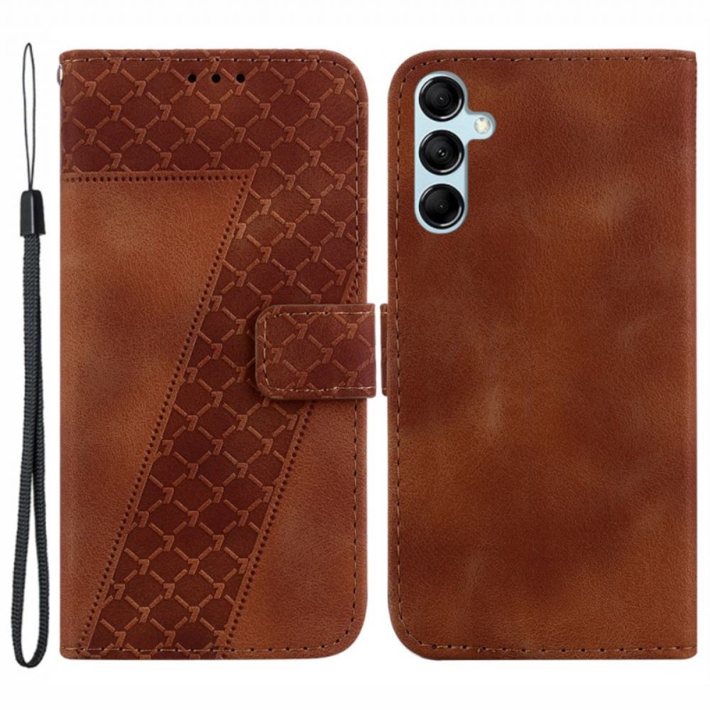 Kožený Kryt Na Samsung Galaxy A15 Design 7 S Popruhem