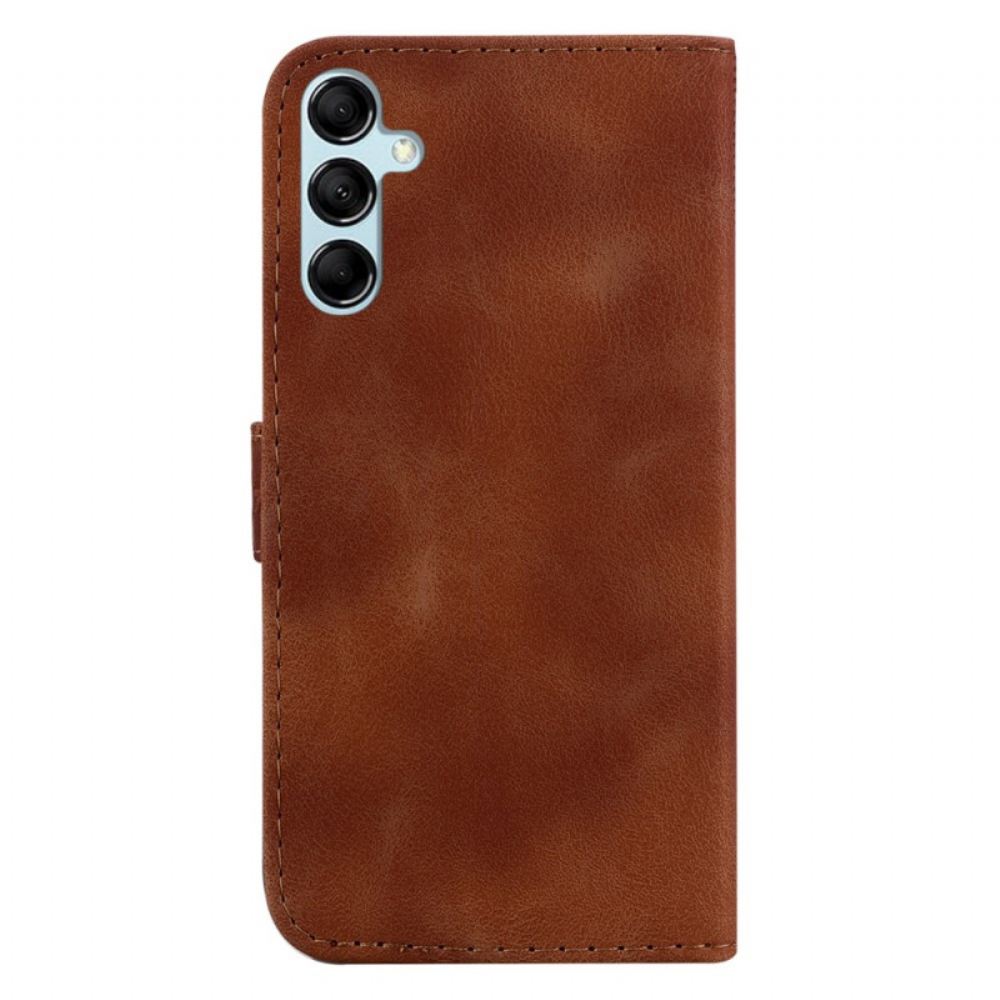 Kožený Kryt Na Samsung Galaxy A15 Design 7 S Popruhem