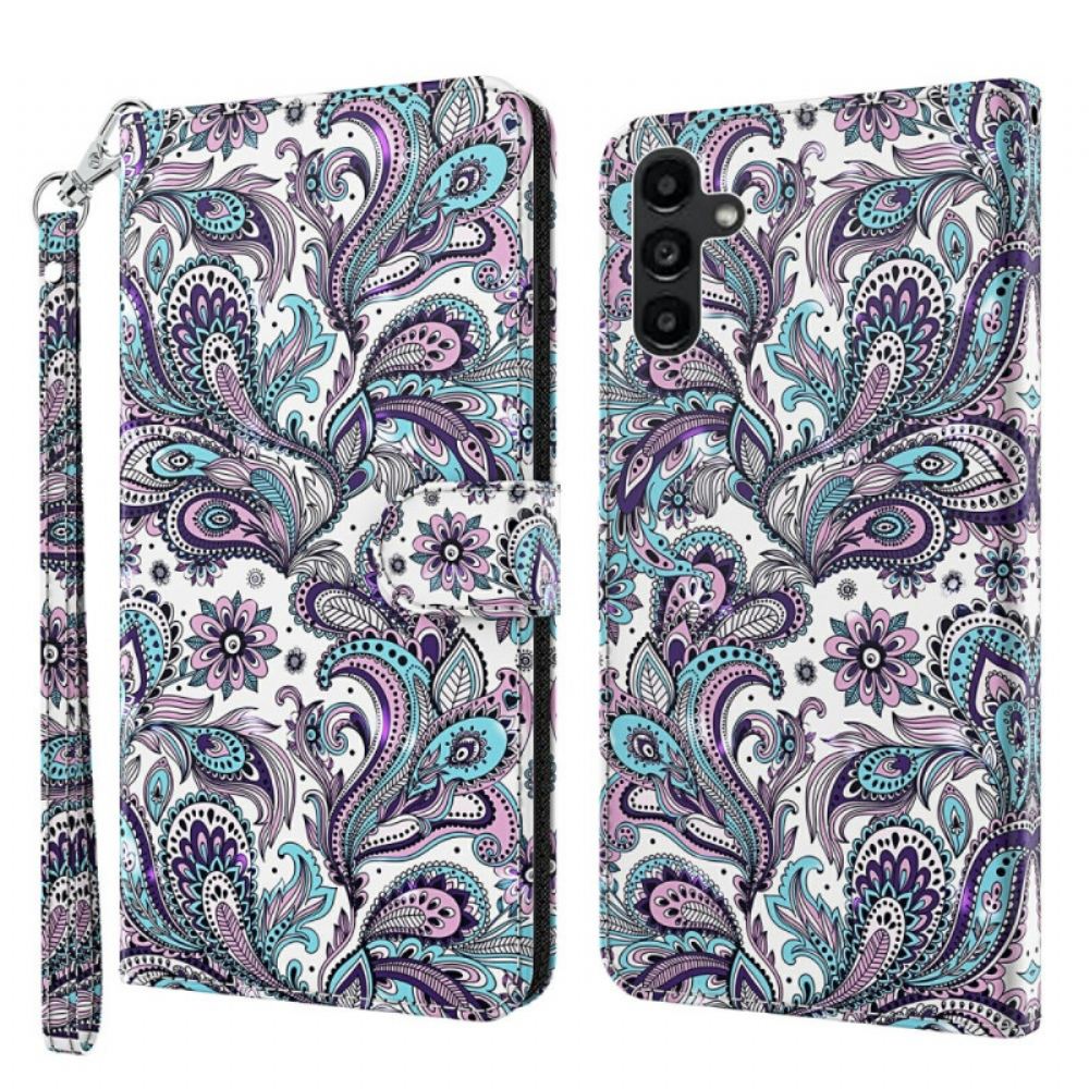 Kožený Kryt Na Samsung Galaxy A15 Impatiens Bez Ramínek