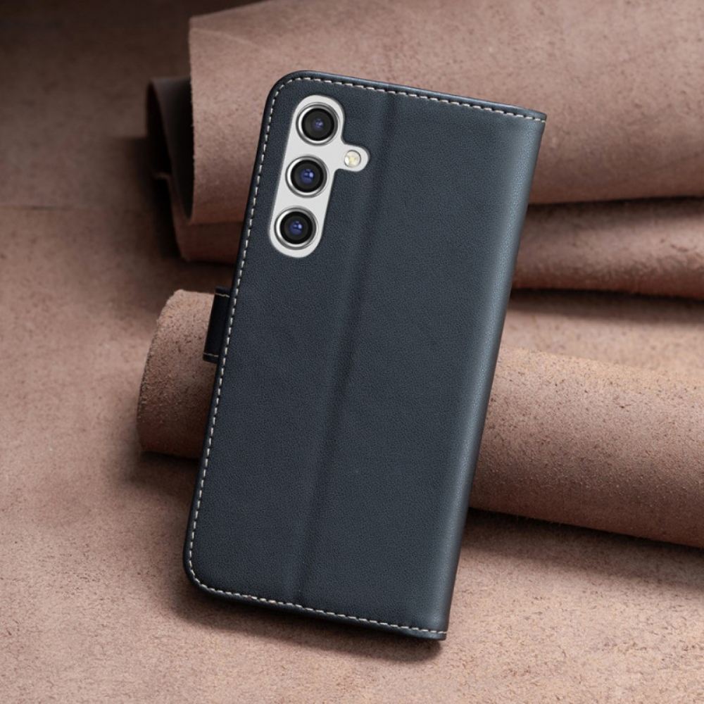Kožený Kryt Na Samsung Galaxy A15 Klasická Barva Binfen