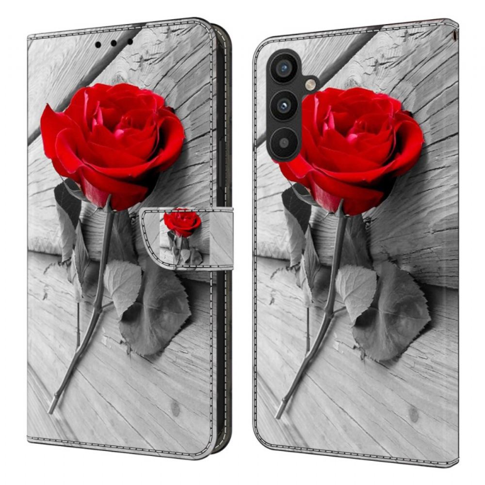 Kožený Kryt Samsung Galaxy A15 Růžová