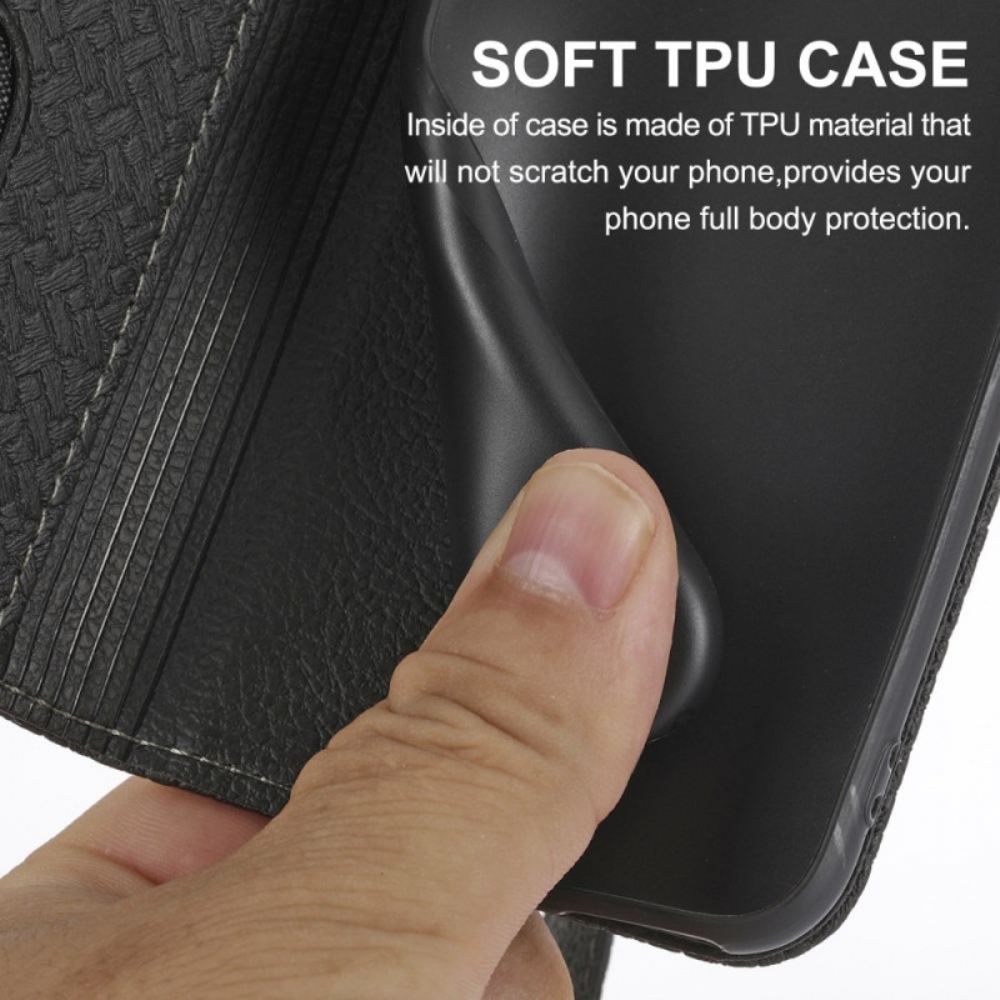 Kožený Kryt Samsung Galaxy A15 Strappy Woven Design