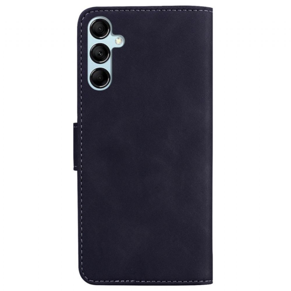 Kožený Kryt Samsung Galaxy A15 Viditelné Švy