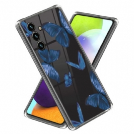 Kryt Na Samsung Galaxy A15 Modrí Motýli