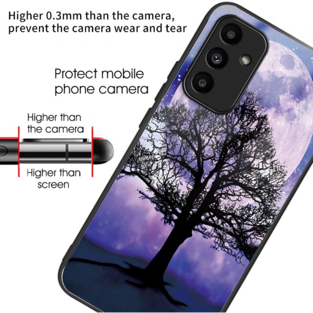 Kryt Na Samsung Galaxy A15 Tvrzené Sklo Na Strom A Měsíc