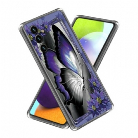 Kryt Samsung Galaxy A15 Fialový Motýl