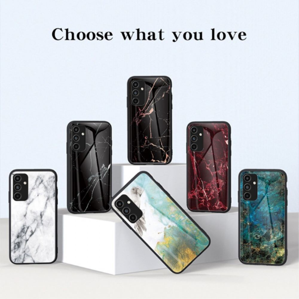 Kryt Samsung Galaxy A15 Kryty Na Mobil Tvrzené Sklo Ve Stylu Mramoru