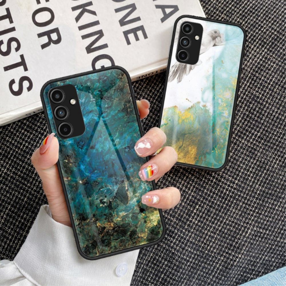 Kryt Samsung Galaxy A15 Kryty Na Mobil Tvrzené Sklo Ve Stylu Mramoru