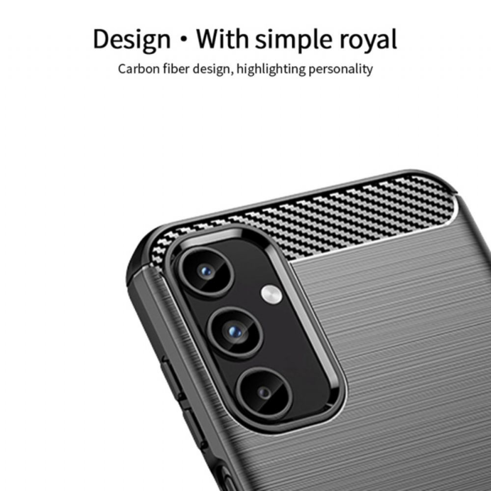 Kryt Samsung Galaxy A15 Mofi Kartáčované Uhlíkové Vlákno