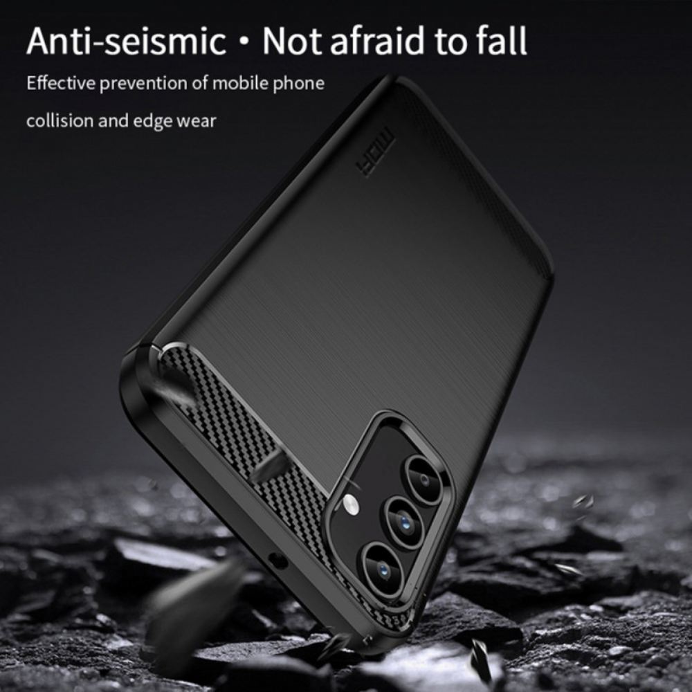 Kryt Samsung Galaxy A15 Mofi Kartáčované Uhlíkové Vlákno