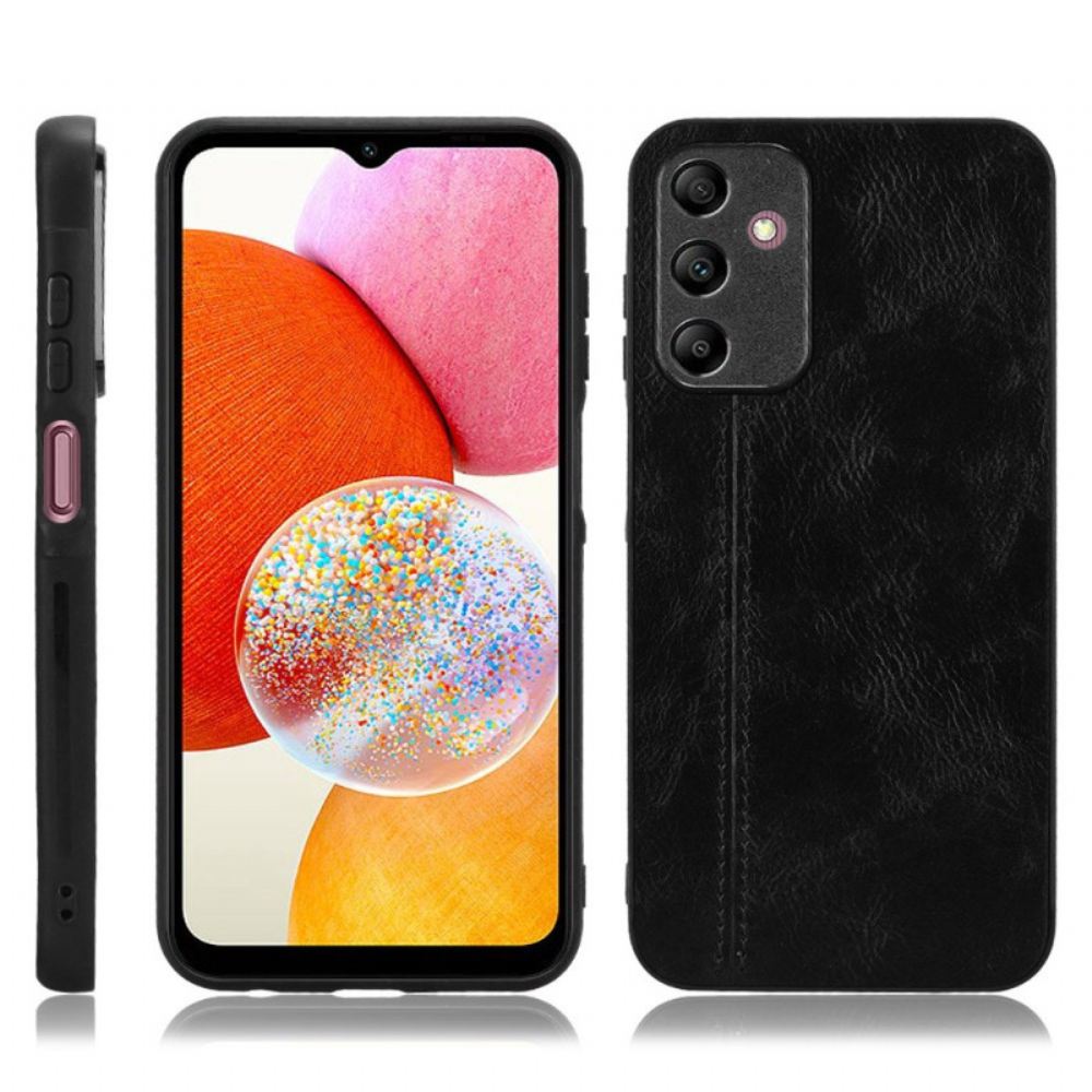 Kryt Samsung Galaxy A15 Prošívání S Koženým Efektem