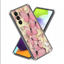 Kryt Samsung Galaxy A15 Růžoví Motýli