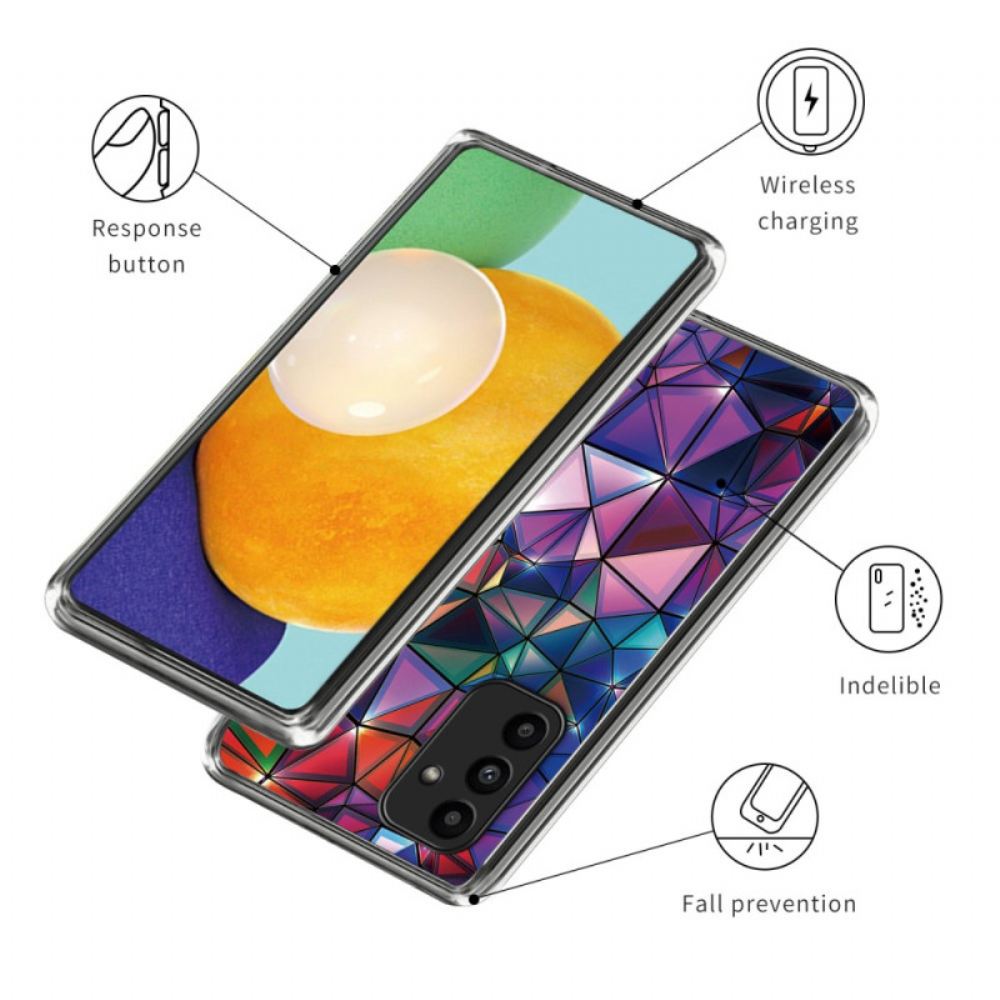 Kryt Samsung Galaxy A15 Trojúhelníky