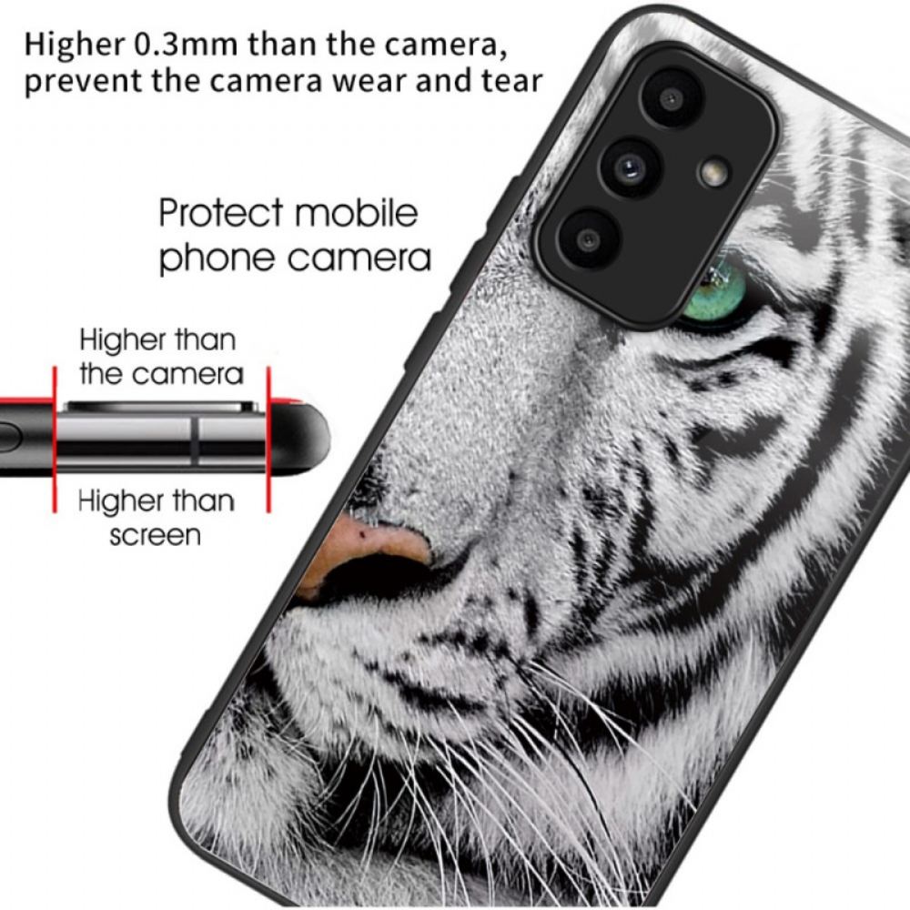 Kryt Samsung Galaxy A15 Tvrzené Sklo Tygří Hlavy