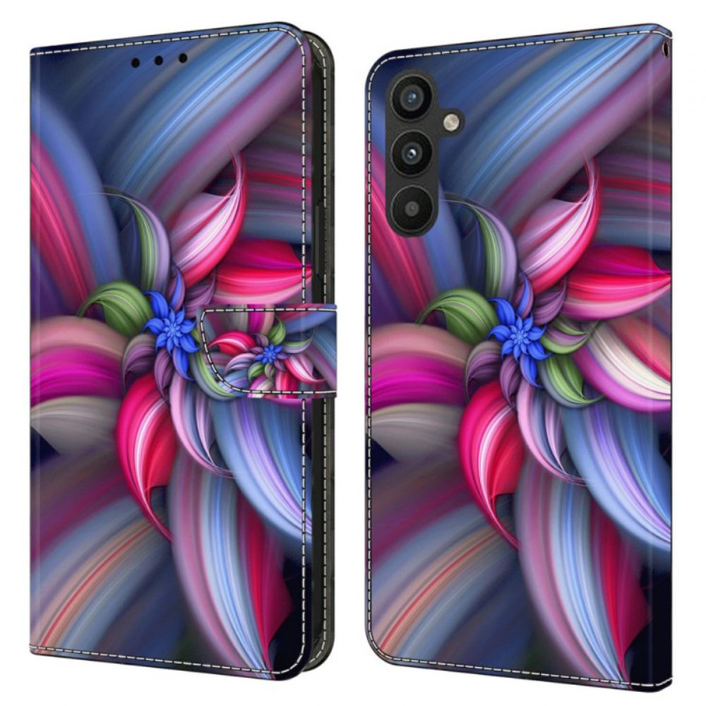 Peněženková Pouzdra Samsung Galaxy A15 Kryty Na Mobil Barevné Květiny