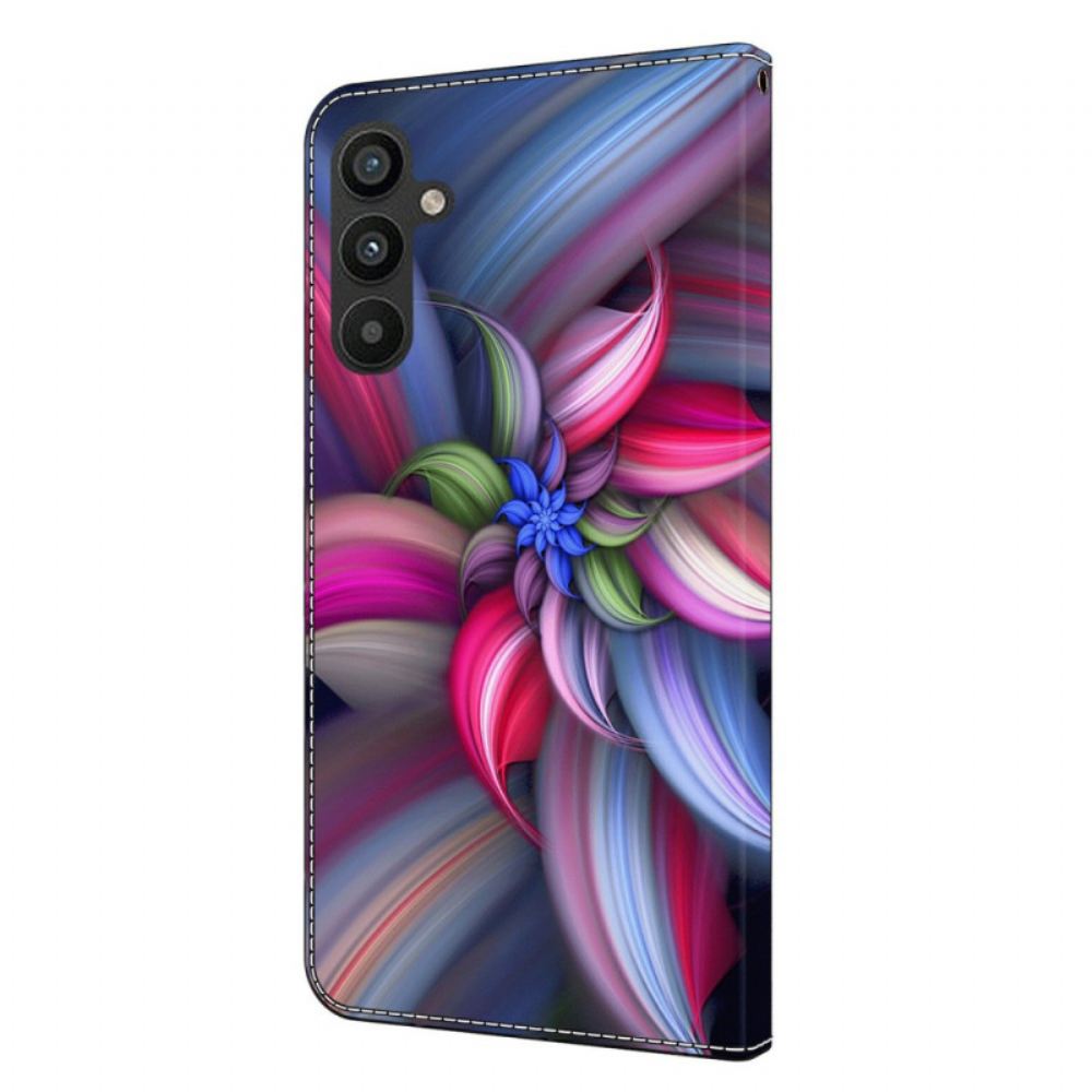 Peněženková Pouzdra Samsung Galaxy A15 Kryty Na Mobil Barevné Květiny