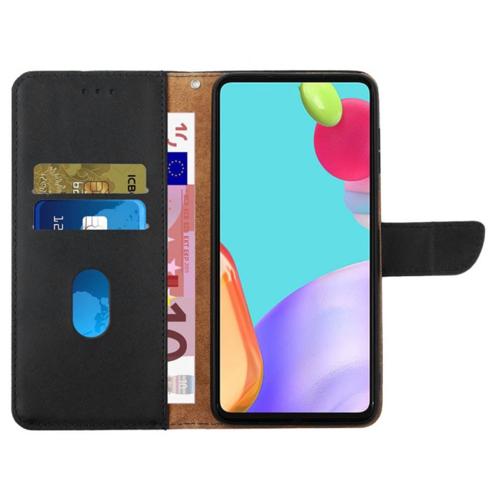 Peněženková Pouzdra Samsung Galaxy A15 Kryty Na Mobil Kůže S Texturou Nappa