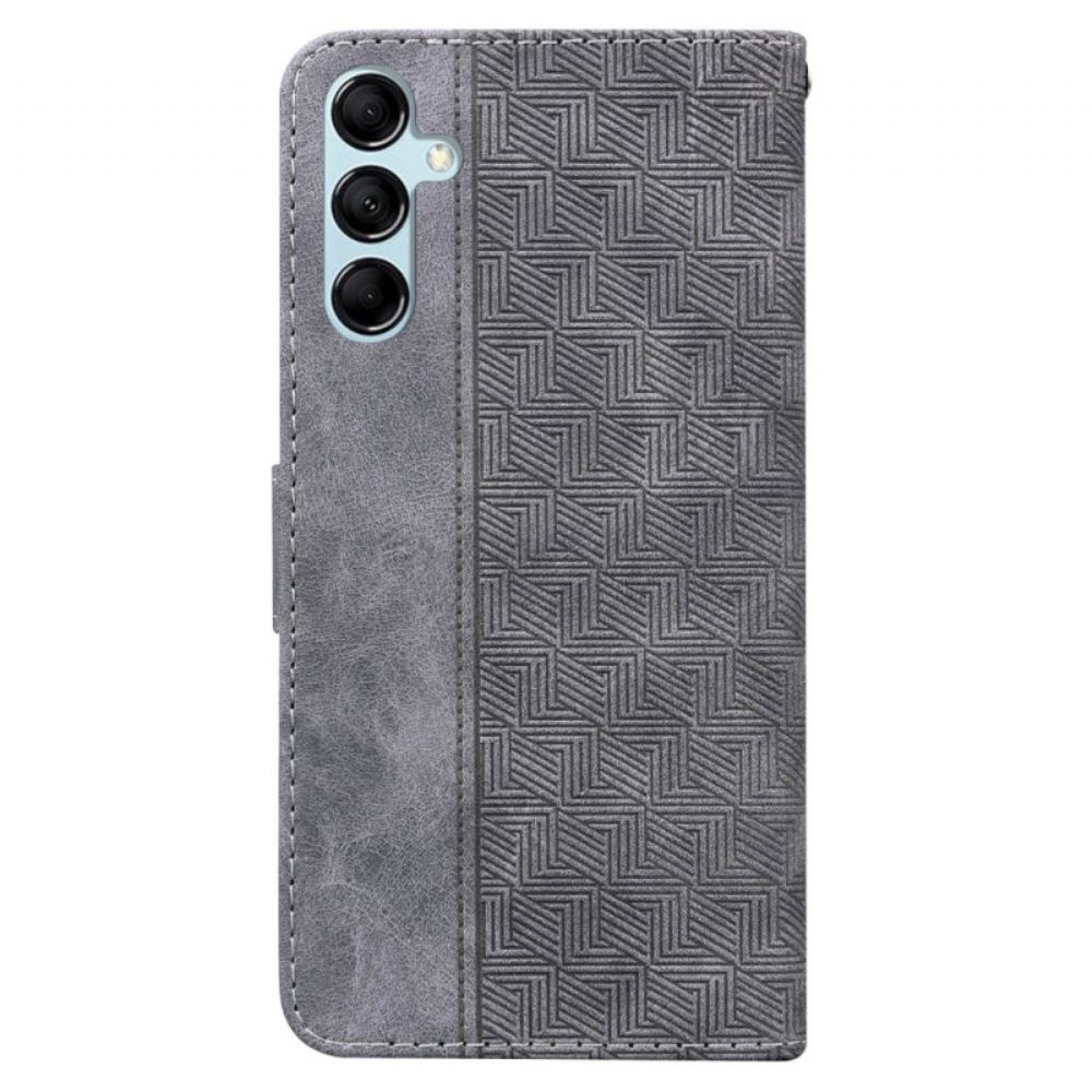 Peněženková Pouzdra Samsung Galaxy A15 Kryty Na Mobil Vzor Tkaného Popruhu